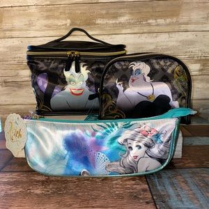 Disney Little Mermaid & Ursula Cosmetic Bags
